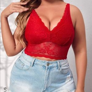 Floral Lace Longline Bralette